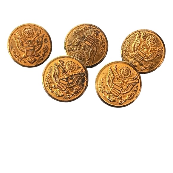 Other Waterbury Button Co Brass Us Army Military Jacket Button Great